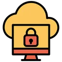 Free Cloud Computer Lock Icon