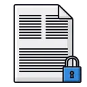 Free Lock File Lock Document Document Icon