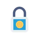 Free Lock Bitcoin Private Icon