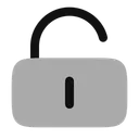 Free Lock Keyhole Minimalistic Unlocked Icon