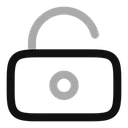 Free Lock Keyhole Unlocked Icon