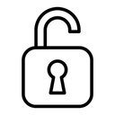Free Lock Open Unlock Protection Icon