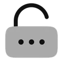 Free Lock Password Unlocked Icon