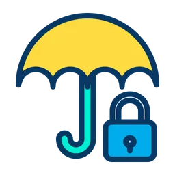 Free Lock Umbrella  Icon