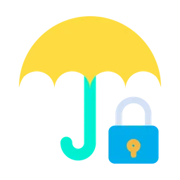 Free Lock Umbrella  Icon