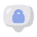 Free Locked Chat Message Icon