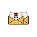 Free Locked Mail  Icon