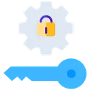 Free Login Key Lock Icon