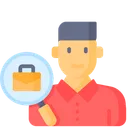 Free Looking For Job Employee Search Find Employee Icon