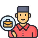 Free Looking For Job Employee Search Find Employee Icon