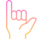 Free Loose Hang Gesture Icon