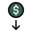 Free Down Loss Disadvantage Icon