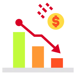 Free Loss Graph  Icon