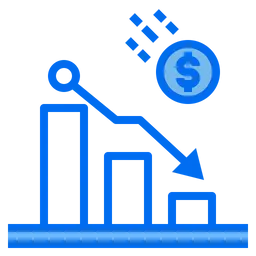 Free Loss Graph  Icon