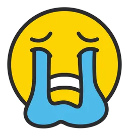 Free Loudly Crying Face Emoji Icon