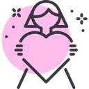 Free Daughter Day Heart Icon