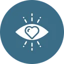 Free Love Eye Heart Icon