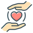 Free Love Care Hands Icon