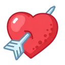 Free Red Heart Target Love Valentine Icon