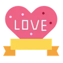 Free Badge Ribbon Heart Icon