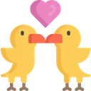 Free Love Birds Animal February Icon
