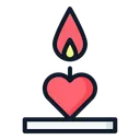 Free Candle Decoration Love Icon