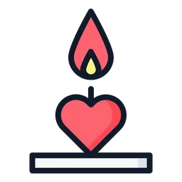 Free Love Candle  Icon