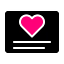 Free Love card  Icon