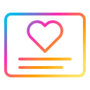 Free Love card  Icon