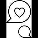 Free Love Chat Love Heart Icon