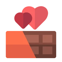 Free Love Chocolate Bar  Icon