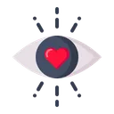 Free Love Eye Heart Icon