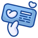 Free Love Message Letter Icon