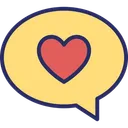 Free Heart Love Chat Love Message Icon