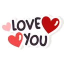 Free Love You Love Sign Valentines Day Icon