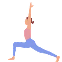 Free Low Lunge Pose Anjaneyasana Virabhadrasana Icon