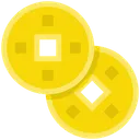 Free Lucky Coins Feng Chinese Coins Icon