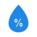 Free Luftfeuchtigkeit Wettervorhersage Hydratation Symbol