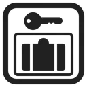 Free Luggage High Contrast Icon