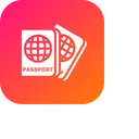 Free Luggage Passport Travel Icon