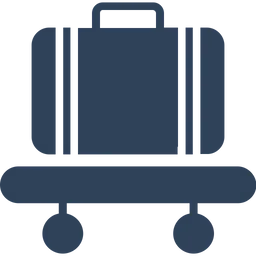 Free Luggage Trolley  Icon