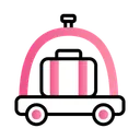 Free Luggage Trolly Luggage Storage Room Service Icon