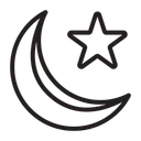 Free Luna Estrella Musulman Icono