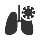 Free Lung Infection Virus Icon