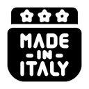 Free Made In Italy Label Signaling Icon