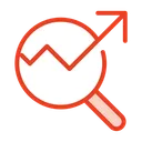 Free Magnifier Chart Icon