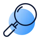 Free Glass Lense Research Icon