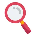 Free Cute School Sticker Magnifying Magnifer Icon