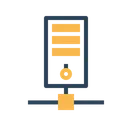 Free Mainframe Network Supercomputer Icon