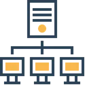 Free Mainframe Rede Supercomputador Ícone